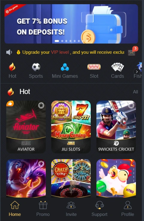 A screenshot of earning money that shows home screen